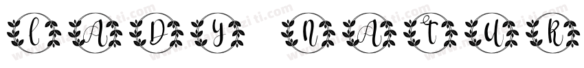 Lady Nature Regular字体转换